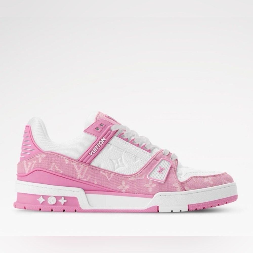 NWOT Louis Vuitton Pink and White Trainers